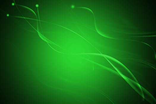 abstract lines wavy green background