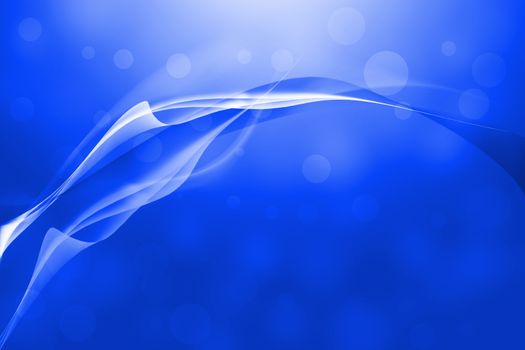 Blue abstract lines with glowing background