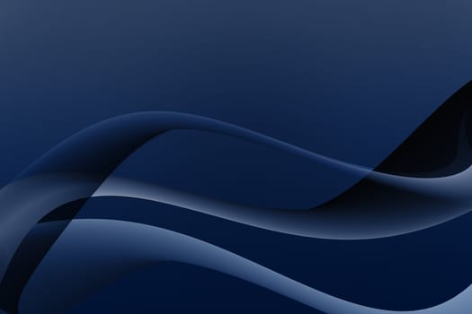 abstract curve with wave dark blue background