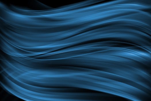 Blue abstract lines on dark background