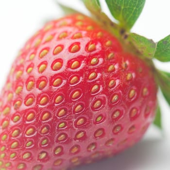 Beautiful ripe strawberry isolated on white