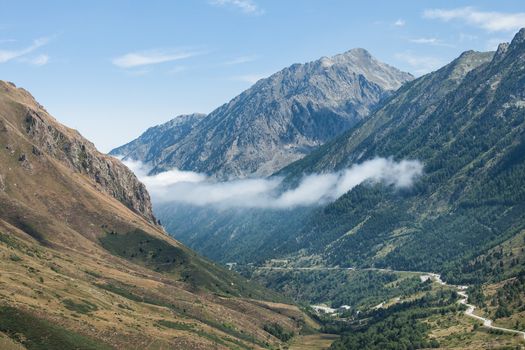 Photo of panoramic mountain view of Pyrenees, Andorra