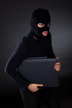 Hacker in disguise stealing data from Computer