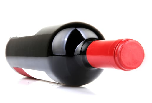 Red Wine On White Background