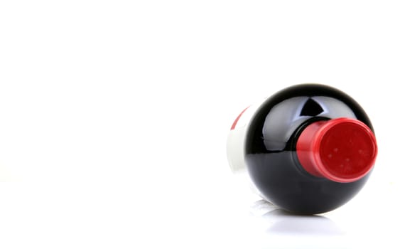 Red Wine On White Background