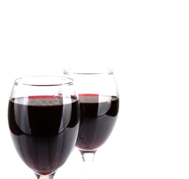 Red Wine On White Background