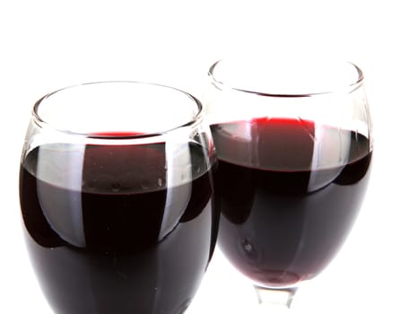 Red Wine On White Background