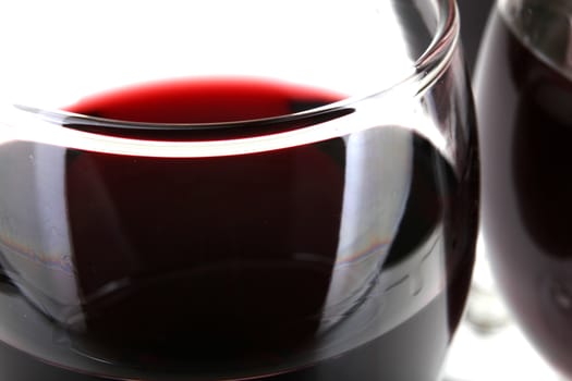 Red Wine On White Background