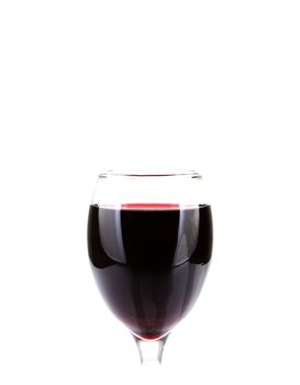 Red Wine On White Background