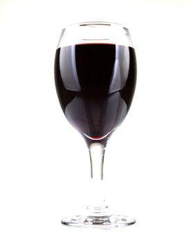 Red Wine On White Background