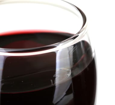 Red Wine On White Background