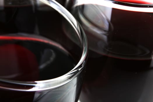 Red Wine On White Background