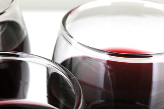 Red Wine On White Background