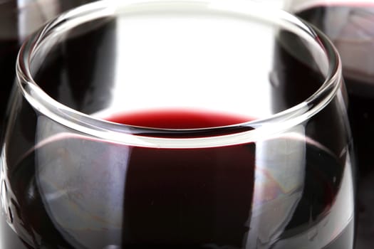 Red Wine On White Background