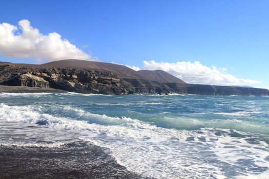 west coast of Fuerteventura, Canary Islands, at La Pared