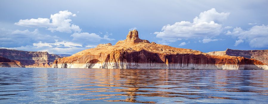 panoramic view on lake Powell, Page, USA