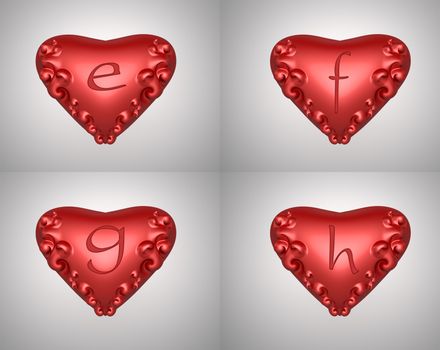 heart illustration text for valentine day background