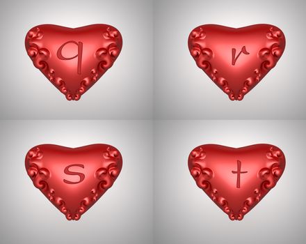 heart illustration text for valentine day background