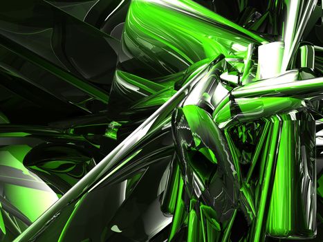 futuristic shiny metal background - 3d illustration