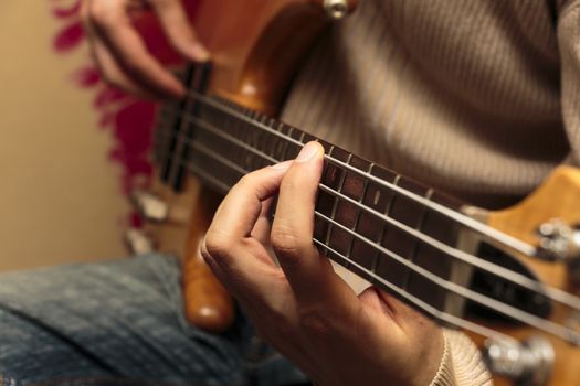 During a guitar session (Series with the same model available.)