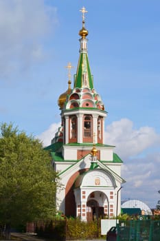 The temple in honor of Prelate Nikolay of the archbishop the World of Likiysky miracle men. Tyumen