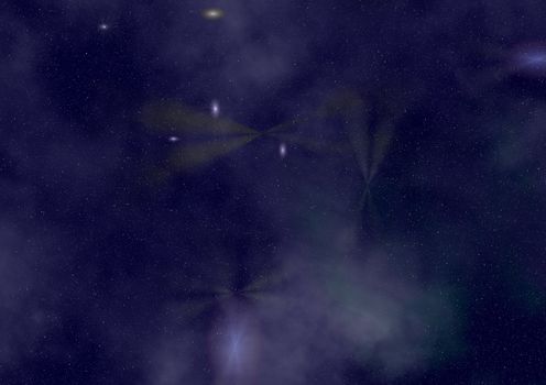 Small part of an infinite star field of space in the Universe. "Elements of this image furnished by NASA".