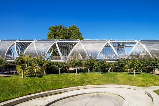 Arganzuela Bridge in Madrid city, Spain, Europe