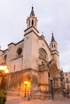 Church Of Santa Maria On Placa De Jaume in Vilafranca del Pened��s in Catalonia, Spain