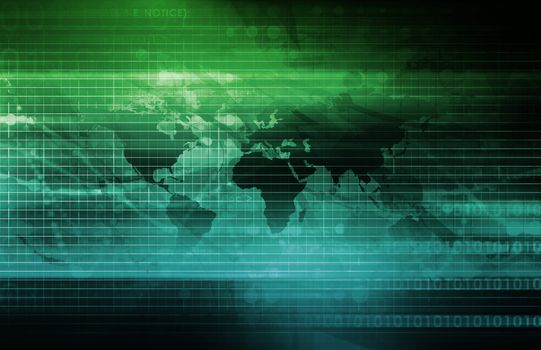 Internet World Wide Web Abstract Tech Background