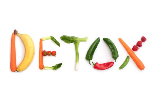 Detox spelt using fruits and vegetables 