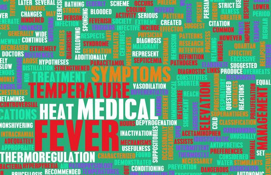 Fever Concept as a Medical Pyrexia Art