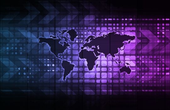 Logistics Technology Concept as a Company Worldwide