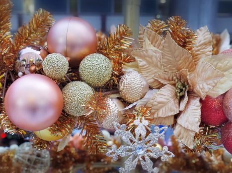 Christmas ornament decoration on christmas tree