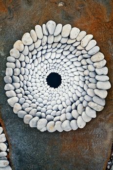 Sequence of stones laid out in the form of a circle