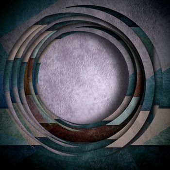 modern design contemporary art background abstract composition, round circle geometric shape pattern texture background and empty space