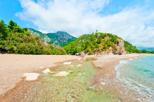 River flows into the Mediterranean Sea