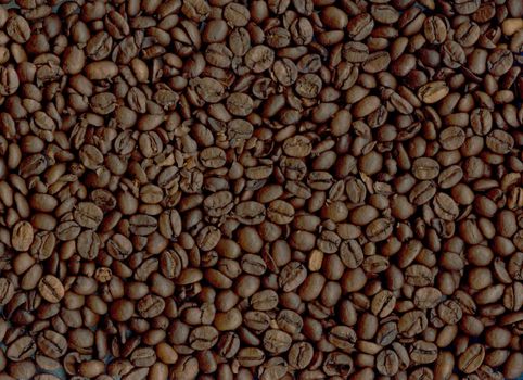 Coffee beans as background