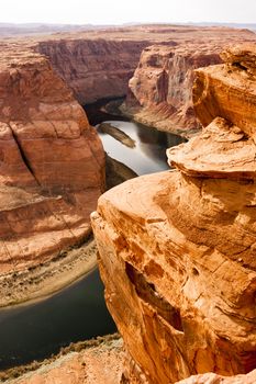 The Colorado River Meanders Cutting into What Becomes the Grand Canyon