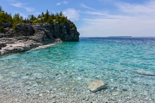 Beautiful landscape lake side view during the summer