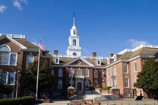 Delaware state capital building located in the city of Dover, DE.