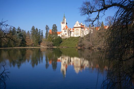 Pruhonice manor-house and park in Praque, Czech republic
