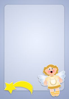 illustration of Angel for Christmas background