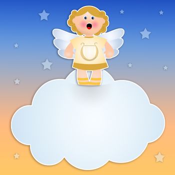 illustration of Angel for Christmas