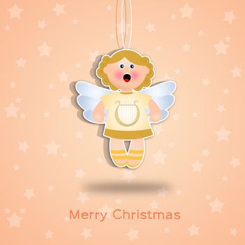 an illustration of an angel decoration for Christmas