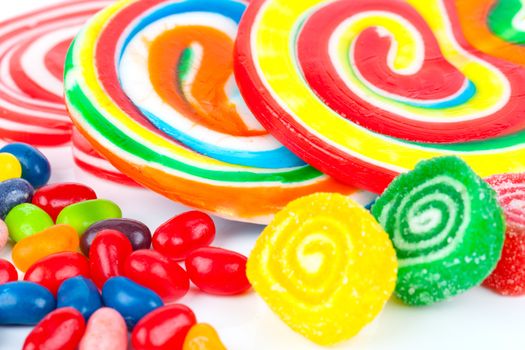 Colorful lollipops