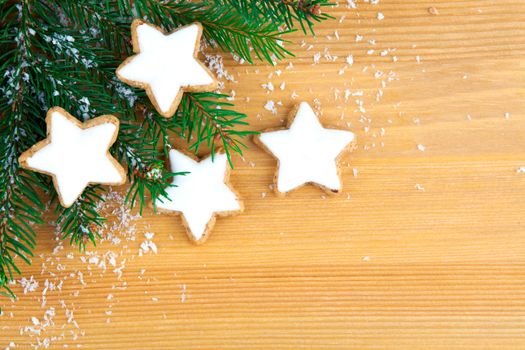 Christmas cookies with festive decoration
