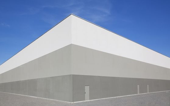 Modern Warehouse Building Exterior