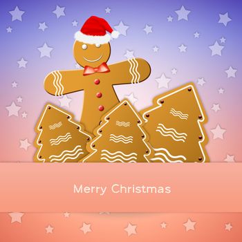 illustration of Biscuits for Christmas