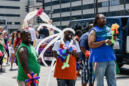 Minneapolis, Minnesota - June 30: Twin Cities LGBT Pride Parade 2013, in Minneapolis,MN, on June 30, 2013.