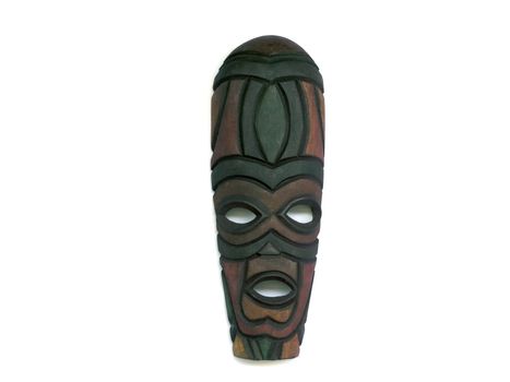 wooden tribal african face mask